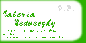 valeria medveczky business card
